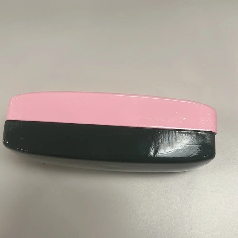 Kate Spade Green & Pink Eyeglass /Sunglass Large Case preowned